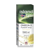 Lysi Омега-3 рыбий жир со вкусом Лимона 240мл