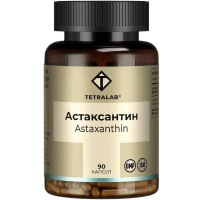 Tetralab Астаксантин из микроводоросли Haematococcus Pluvialis капсулы 250мг N90