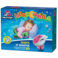 РАПТОР Некусайка Комплект прибор+жидскость от комаров 30 ночей