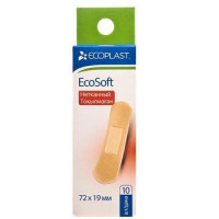 Ecoplast Набор нетканых пластырей Ecosoft 72х19мм N10