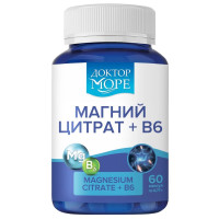 Доктор Море Магний цитрат + В6 Оптимум капсулы 770мг N60
