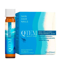 Qtem БАД Морской коллаген + Гиалуроновая кислота монодоза красоты 25мл х 10шт