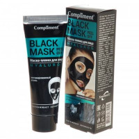 Compliment Black Mask Маска-пленка Hyaluron идеальная гладкость 80мл