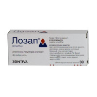 Лозап таблетки п.п.о. 50мг N30