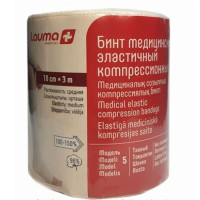 Бинт эластичный компрессионный Lauma модель 5 средней растяжимости 10смх3м