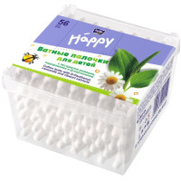 Белла baby Ватные палочки с экстрактом ромашки N56 с ограничителем