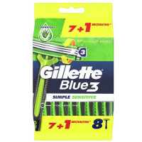 Gillette Blue 3 Simple Sensitive бритвы безопасные одноразовые N8
