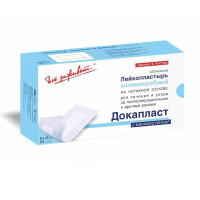 Лейкопластырь ДокаПласт антимикробный с мирамистином 8х15 см N25