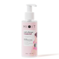 Mixit Girls Private Крем-гель для интимной гигиены с молочной кислотой пребиотиком и натуральными растительными экстрактами смягчающий 150мл