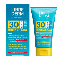 LibreDerm БРОНЗИАДА Крем солнцезащитный SPF30 с Омега 3-6-9 и термальной водой 150мл