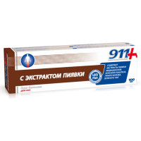 911 гель-бальзам с экстрактом пиявки для ног 100мл N1 туба
