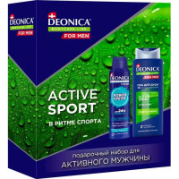 Deonica For Men Набор Дезодорант Power Fresh 150мл + Гель для душа Active Sport 250мл