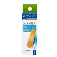 Ecoplast Набор тканых пластырей Ecocotton 72х19мм N10