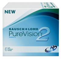 Линзы контактные Bausch & Lomb pure vision 2 (BALAFILCON A) N6 /-2,00