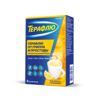 Терафлю от гриппа и простуды порошок для раствора для внутреннего применения лимон 22,1 N4