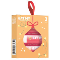 Eat My Набор бальзамов для губ Теплые пожелания (Шоколадный капучино, Миндальный круассан, Кокосовая посыпка)