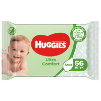 Huggies салфетки влажные Ultra Comfort с АЛОЕ N56
