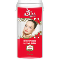 Amra Косметические ватные диски круг 80 шт