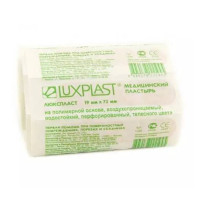 LUXPLAST Пластырь 19х72 мм полимерная основа водостойкий телесный N10 лента