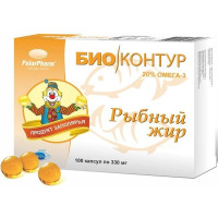Рыбный жир пищевой капсулы 0,3г N100