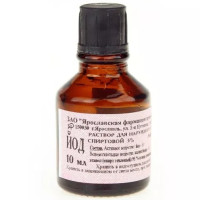 Йод раствор для наружного применения спиртовой 5% 10мл N1 фл Ярославская ФФ