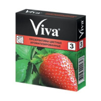 Viva Презервативы цветные ароматизированные №3