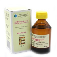 Альфа-Токоферола Ацетат раствор для внутреннего применения масляный 10% 50мл N1 фл Тульская фф