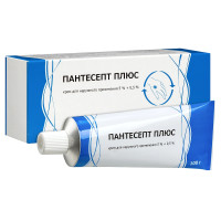 Пантесепт Плюс крем для наружного применения 5% + 0,5% 100г Тульская ФФ