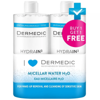 Dermedic Hydrain3 Hialuro Мицеллярная вода H2O 500мл х2 шт ДУОПАК