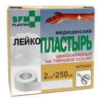 Лейкопластырь 2х250см SFM-PLASTER фиксирующий тканевый