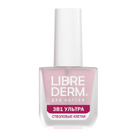 LibreDerm 3в1 ультра Стволовые клетки винограда Лак для ногтей 10мл