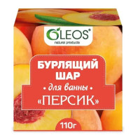 Шар бурлящий для ванн Персик 110г Олеос