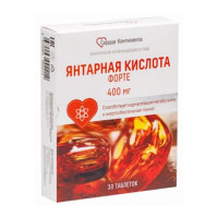 Сердце Континента Янтарная кислота Форте таблетки №30