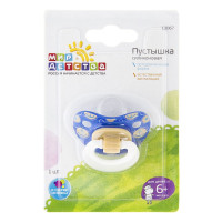 Мир детства Пустышка силиконовая ортодонтическая 6+ 13067