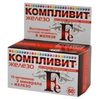 Компливит Железо таблетки 525мг N60