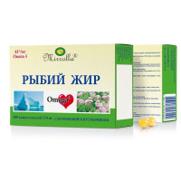 Рыбий Жир пищевой с масляным экстрактом валерианы и пустырника капсулы 0,37Г N100