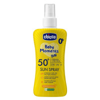 Chicco Baby Moments Крем солнцезащитный для детей с 0 лет SPF50+ 150мл