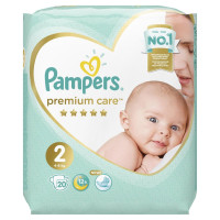 Pampers подгузники Premium Care 2 4-8 кг N20