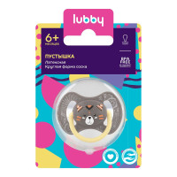 Lubby Пустышка латексная с круглым соском 6+ 28552