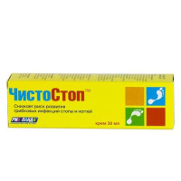 Чистостоп крем для ног противогрибковый 30мл