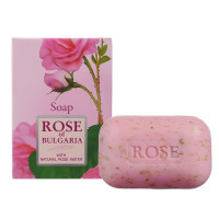 Rose of Bulgaria мыло натуральное косметическое 100г с частичками лепестков роз