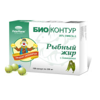 Рыбный жир пищевой с экстрактом ламинарии капсулы 0,3г N100