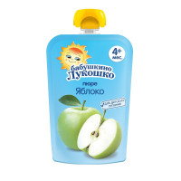 Бабушкино лукошко Пюре яблоко пауч 4 мес., 90 г