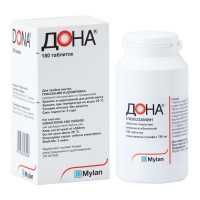 Дона таблетки покрытые пленочной оболочкой 750мг N180