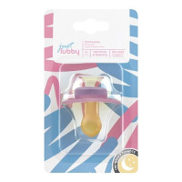 Lubby Пустышка латексная с круглым соском Just lubby 6+ 32797