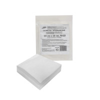 Салфетки стерильные из нетканого материала 4 сложения 10х10см N10 Divia