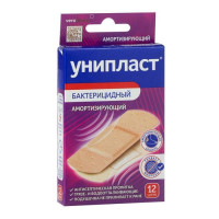 Лейкопластырь бактерицидный Унипласт амортизирующий N12