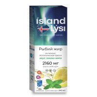 Lysi (Лиси) Рыбий жир со вкусом Лимон-мята 240мл