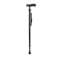Трость Amrus AMCT25 ВК металлическая телескопическая с ортопедической рукояткой черный