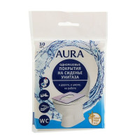AURA Одноразовое покрытие для унитаза 10шт